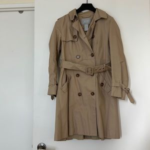 Double-breasted trench coat